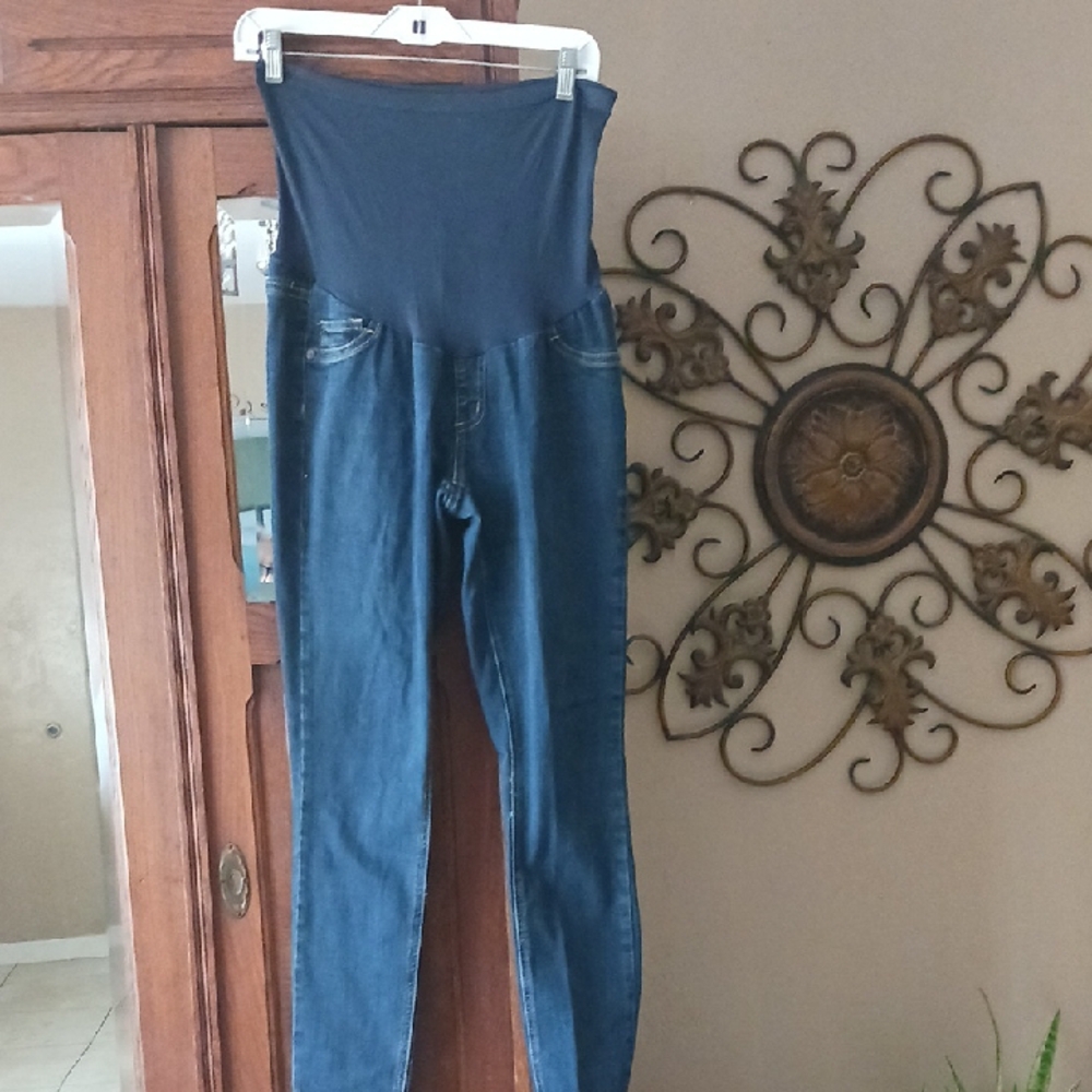 Indigo Blue Maternity Skinny Jeans